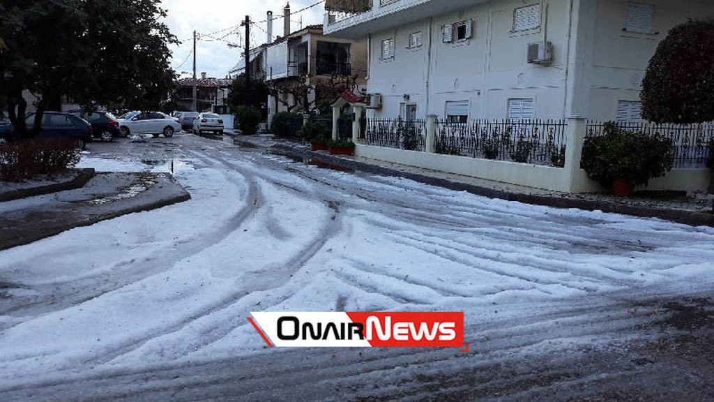 Καιρός: Απίστευτο! Το «έστρωσε» στο Μεσολόγγι (εικόνες, βίντεο)